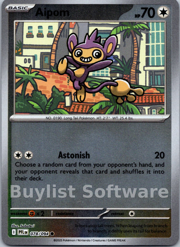 Aipom [078/094] [Phantasmal Flames] Reverse Holofoil