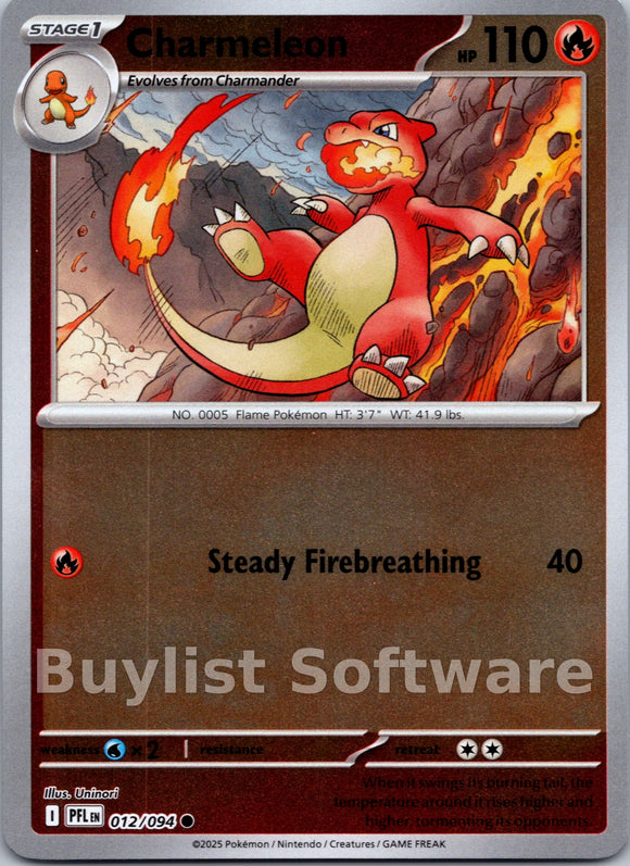 Charmeleon [012/094] [Phantasmal Flames] Reverse Holofoil