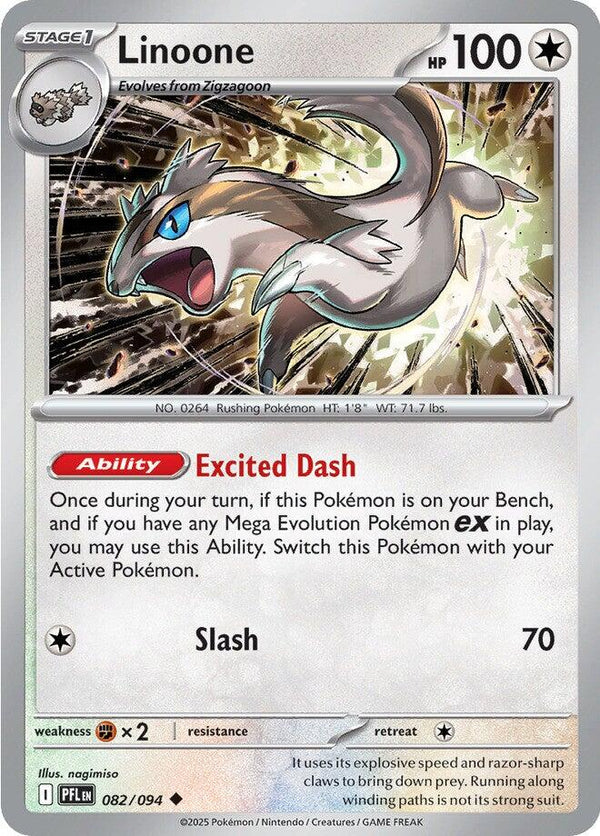 Linoone [082/094] [Phantasmal Flames] Reverse Holofoil