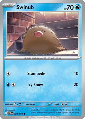 Swinub [023/094] [Phantasmal Flames] Reverse Holofoil