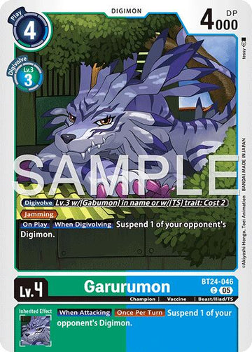 Garurumon [BT24-046 C] [Time Stranger]