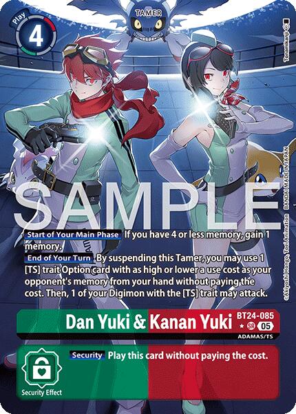 Dan Yuki & Kanan Yuki (Alternate Art) [BT24-085] [Time Stranger] Foil