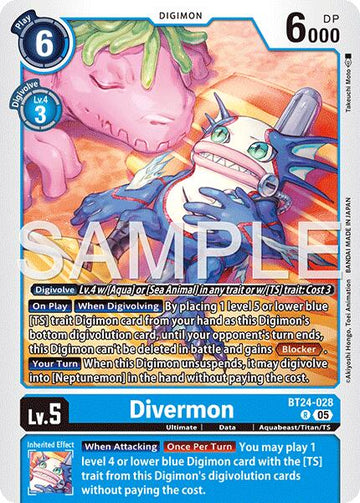 Divermon [BT24-028 R] [Time Stranger] Foil