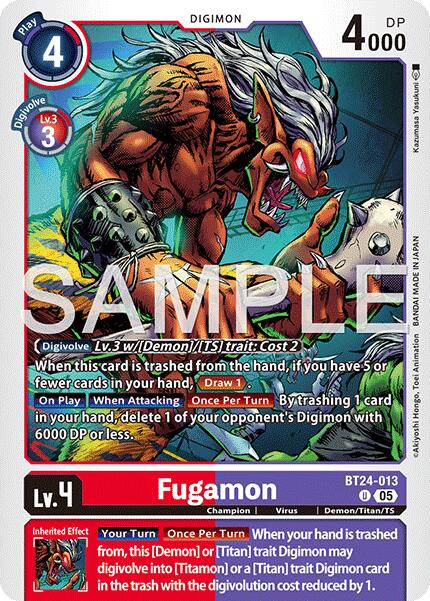 Fugamon [BT24-013 U] [Time Stranger]