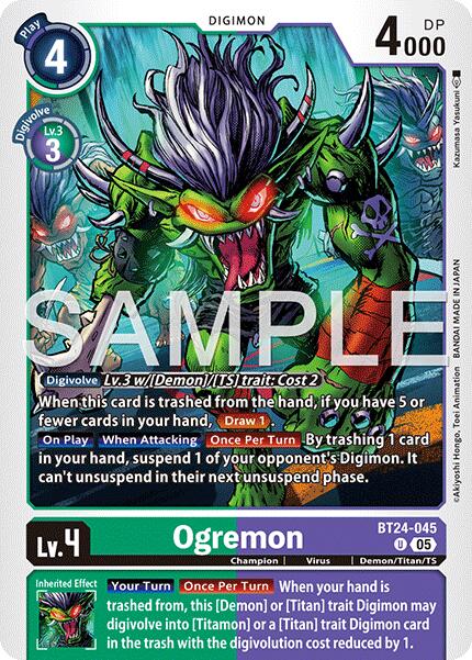 Ogremon [BT24-045 U] [Time Stranger]