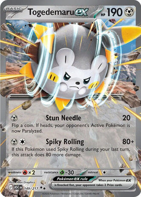 Togedemaru ex [149/217] [Ascended Heroes] Holofoil