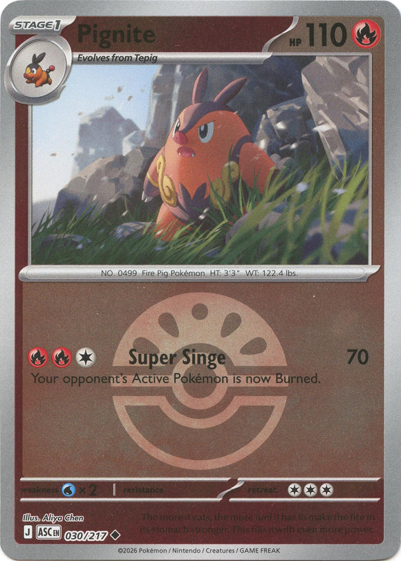 Pignite (Friend Ball) [030/217] [Ascended Heroes] Reverse Holofoil