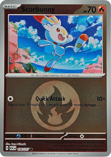 Scorbunny (Energy Symbol Pattern) [036/217] [Ascended Heroes] Reverse Holofoil
