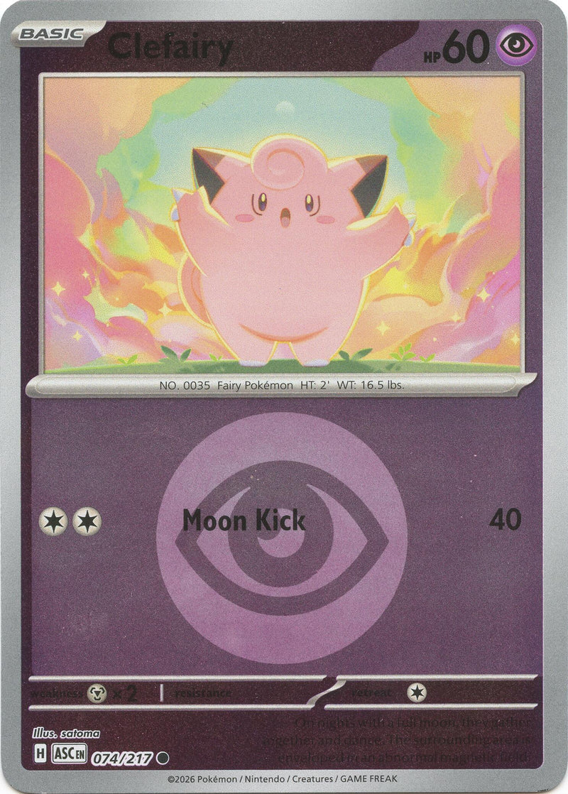 Clefairy (Energy Symbol Pattern) [074/217] [Ascended Heroes] Reverse Holofoil