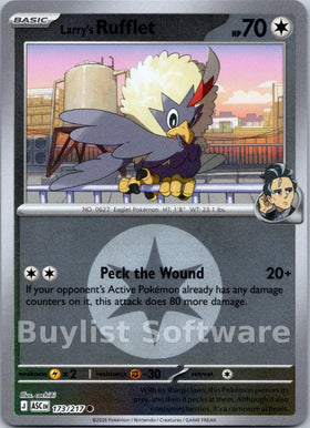 Larry's Rufflet (Energy Symbol Pattern) [173/217] [Ascended Heroes] Reverse Holofoil