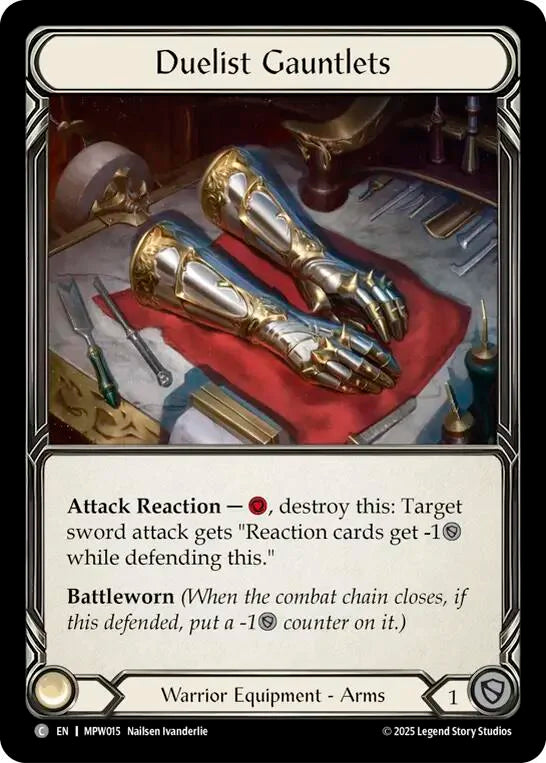 7f998800-094f-4d95-9b49-c412d4de43f2 | fab-mpw015-cf-mastpackwarr-com-nm | Duelist Gauntlets