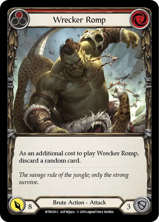7f998800-094f-4d95-9b49-c412d4de43f2 | fab-wtr029-1erf-welctorath-r-com-nm | Wrecker Romp (Red)