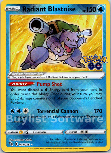 Radiant Blastoise