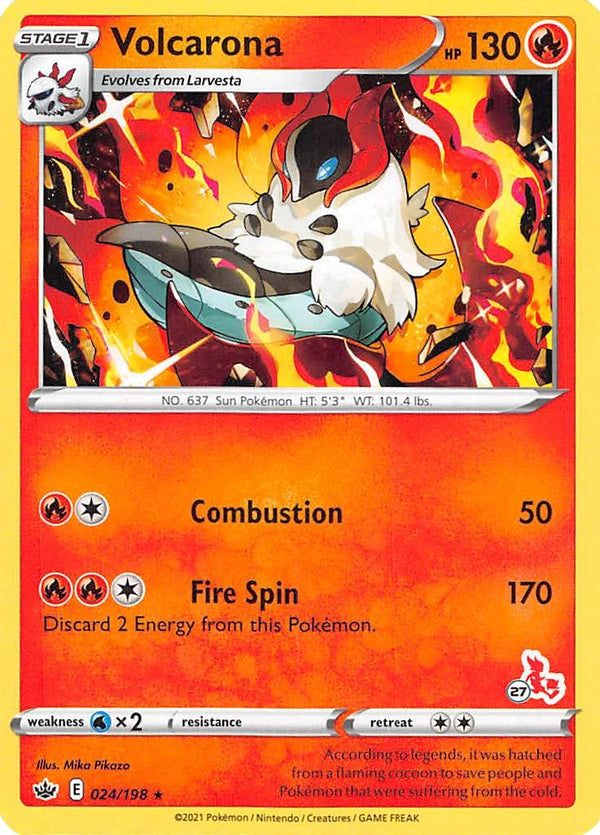 Volcarona (#27 Cinderace Stamped)
