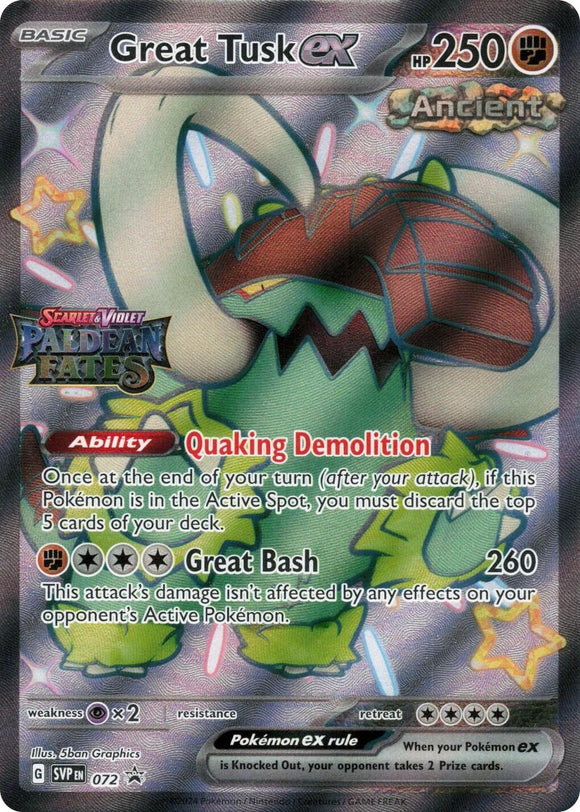 Great Tusk ex (Paldean Fates Stamped)