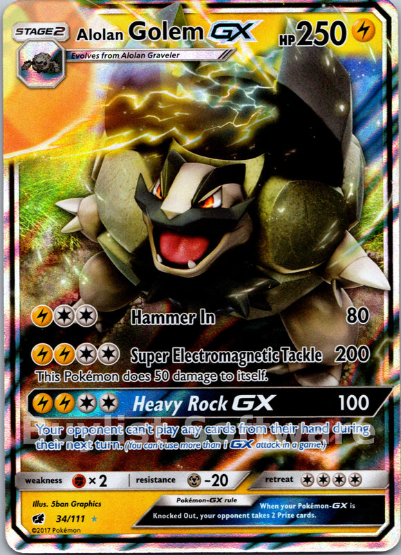 Alolan Golem GX