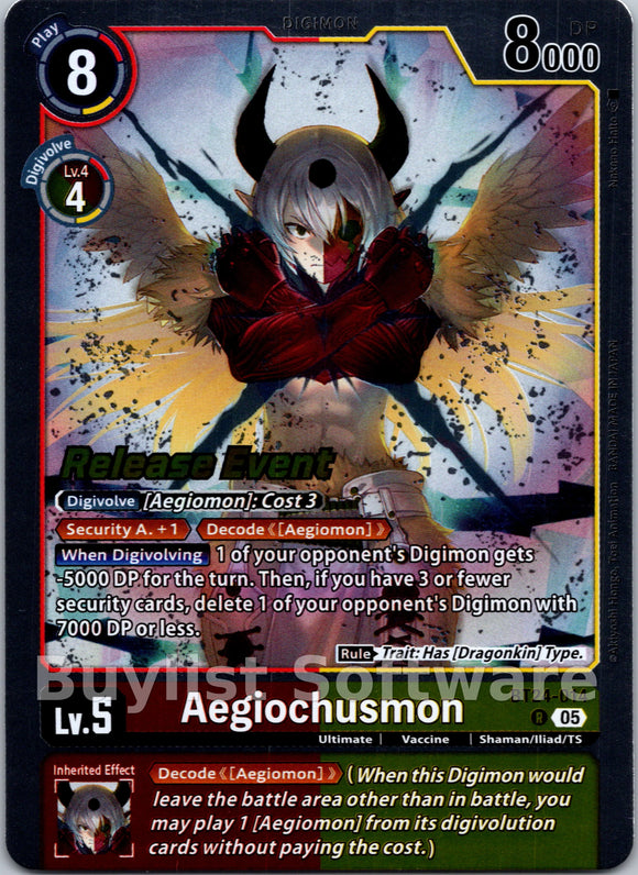 Aegiochusmon [BT24-014 R] [Time Stranger Release Events Cards]