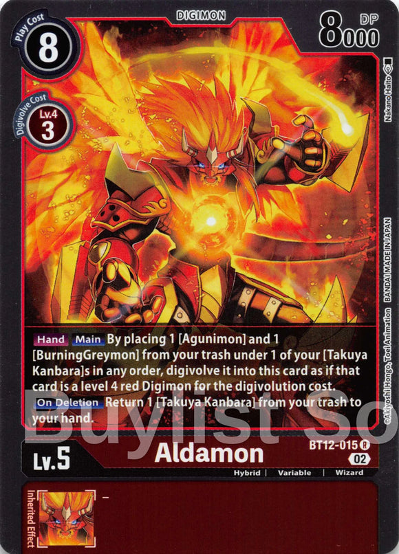 Aldamon [BT12-015 R] [Across Time] Foil