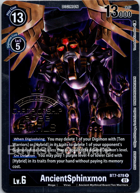 AncientSphinxmon (2022 Championship Finals Event Pack) [BT7-078 R] [Next Adventure] Foil