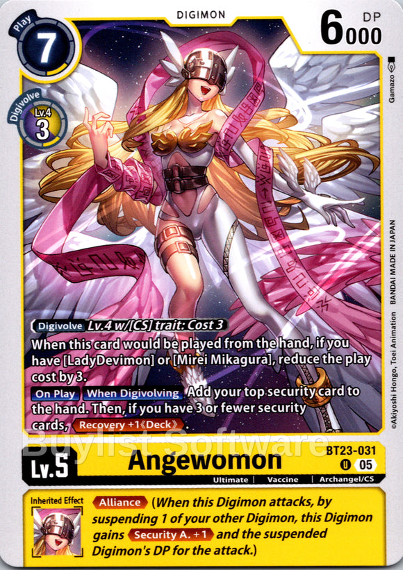 Angewomon [BT23-031] [Hackers' Slumber]