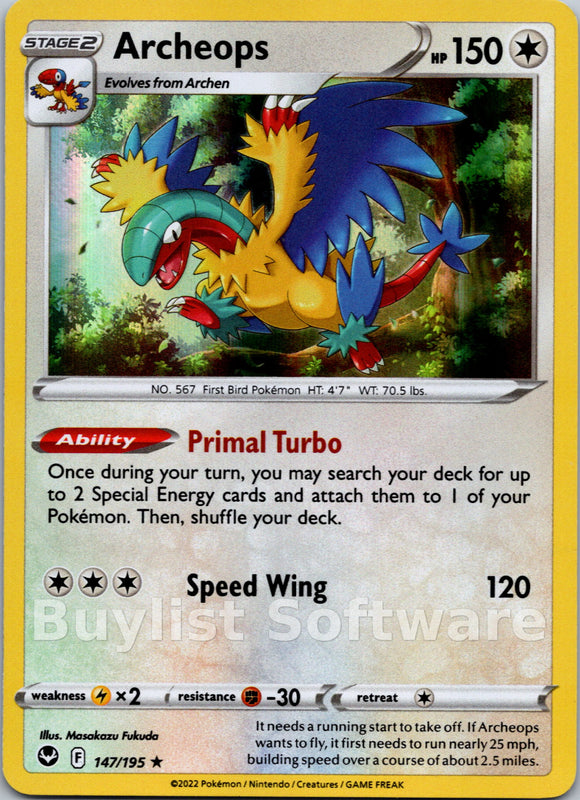 Archeops [147/195] [Silver Tempest] Holofoil