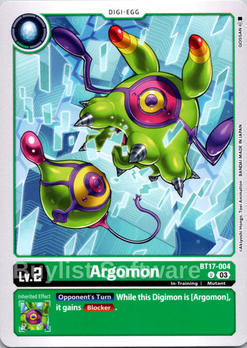 Argomon - BT17-004 [BT17-004 U] [Secret Crisis]