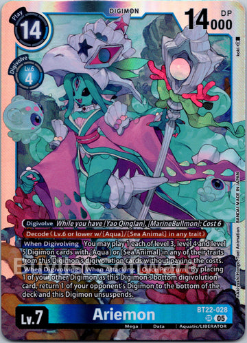 Ariemon [BT22-028] [Cyber Eden] Foil