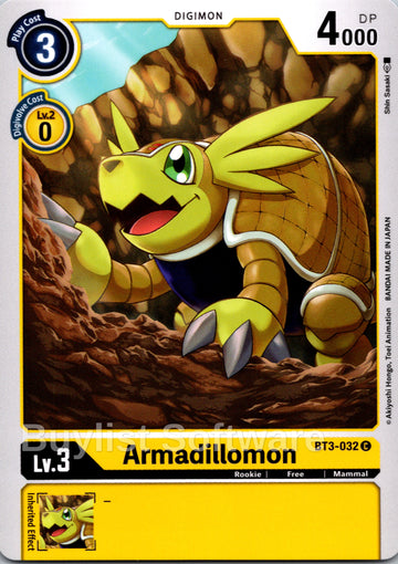 Armadillomon - BT3-032 [BT3-032 C] [Release Special Booster 1.5]