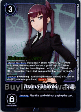 Asuna Shiroki [BT24-088 UC] [Time Stranger Release Events Cards] Foil