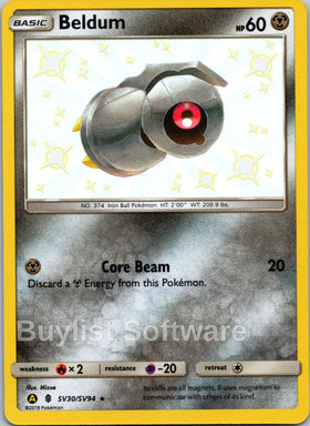 Beldum [SV30/SV94] [Hidden Fates: Shiny Vault] Holofoil
