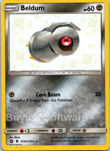Beldum [SV30/SV94] [Hidden Fates: Shiny Vault] Holofoil