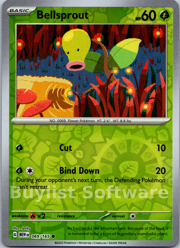 Bellsprout [069/165] [Scarlet & Violet 151] Reverse Holofoil