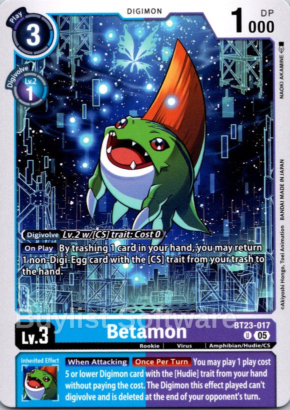 Betamon [BT23-017] [Hackers' Slumber]