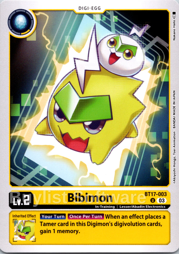 Bibimon [BT17-003] [Secret Crisis]