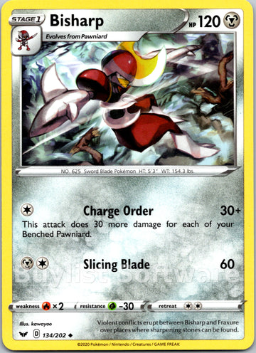 Bisharp [134/202] [Sword & Shield Base Set]