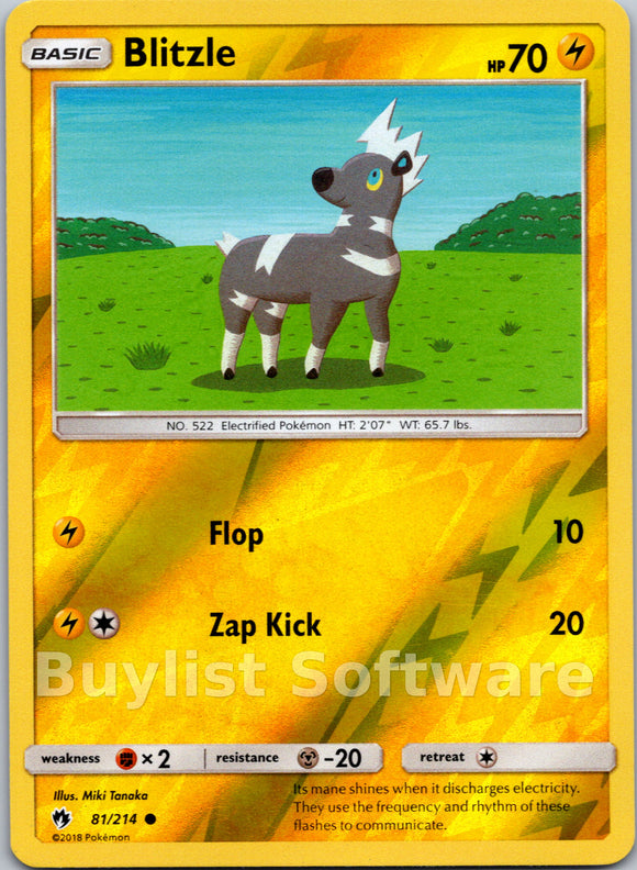 Blitzle [81/214] [Lost Thunder] Reverse Holofoil