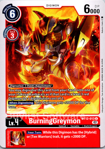 BurningGreymon [BT12-013] [Across Time]