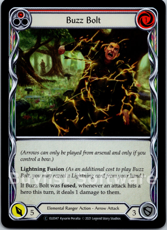 Buzz Bolt (Red) [ELE047] [Tales of Aria] Unlimited Edition Rainbow Foil