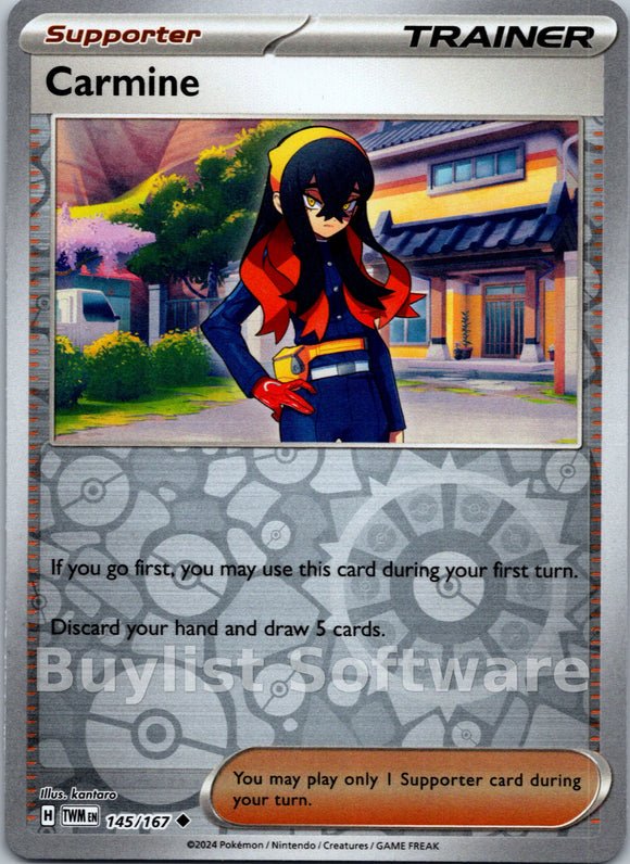 Carmine [145/167] [Twilight Masquerade] Reverse Holofoil