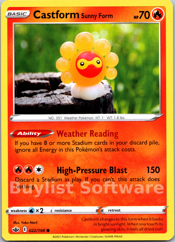 Castform Sunny Form [022/198] [Chilling Reign]