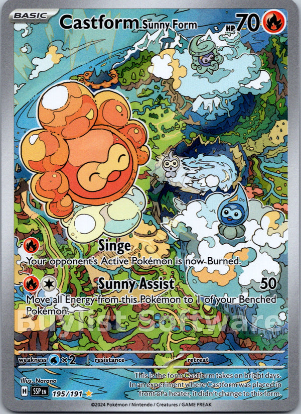 Castform Sunny Form [195/191] [Surging Sparks] Holofoil