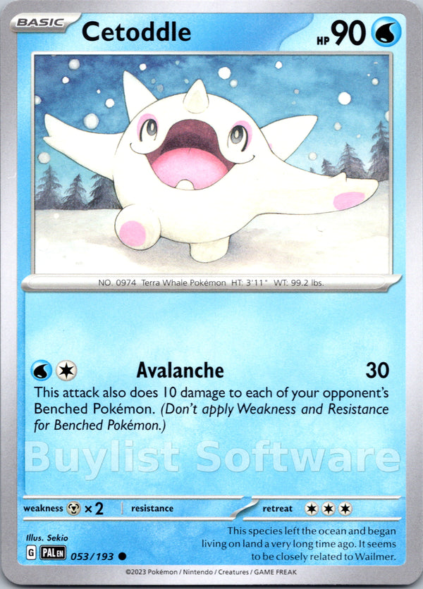 Cetoddle [053/193] [Paldea Evolved]