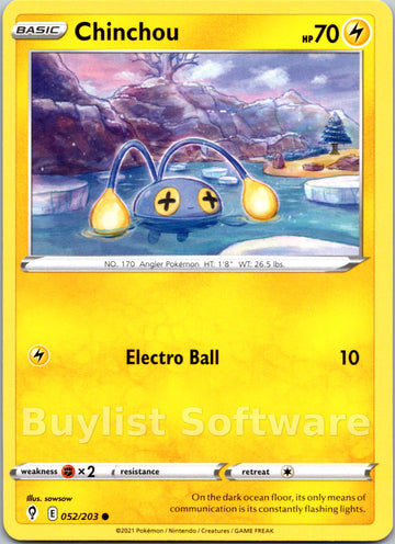 Chinchou [052/203] [Evolving Skies]