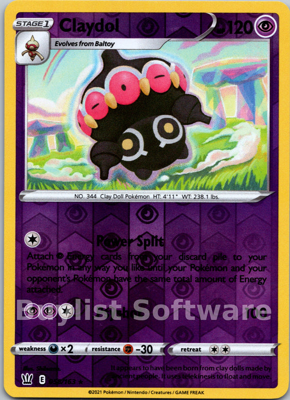 Claydol [058/163] [Battle Styles] Reverse Holofoil