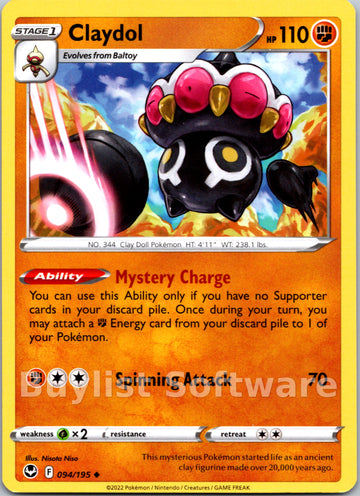 Claydol [094/195] [Silver Tempest]