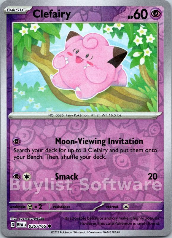 Clefairy [035/165] [Scarlet & Violet 151] Reverse Holofoil