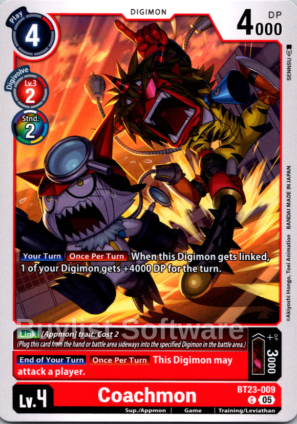 Coachmon [BT23-009] [Hackers' Slumber]