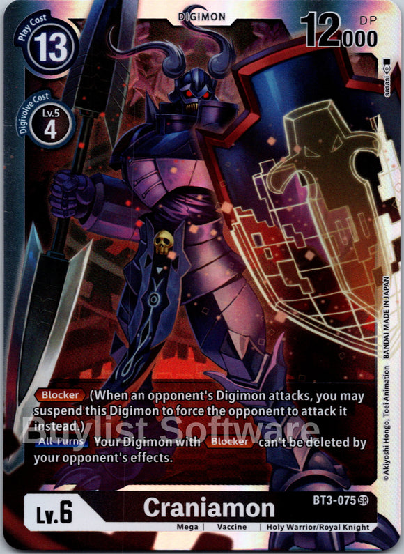 Craniamon [BT3-075] [Release Special Booster 1.5] Foil