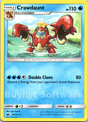Crawdaunt [25/111] [Crimson Invasion]