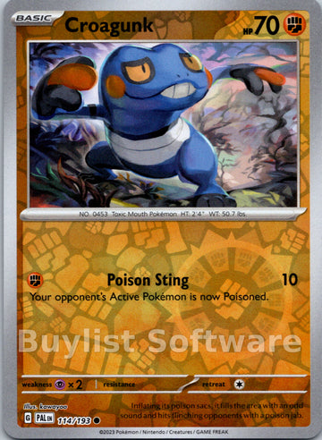 Croagunk [114/193] [Paldea Evolved] Reverse Holofoil